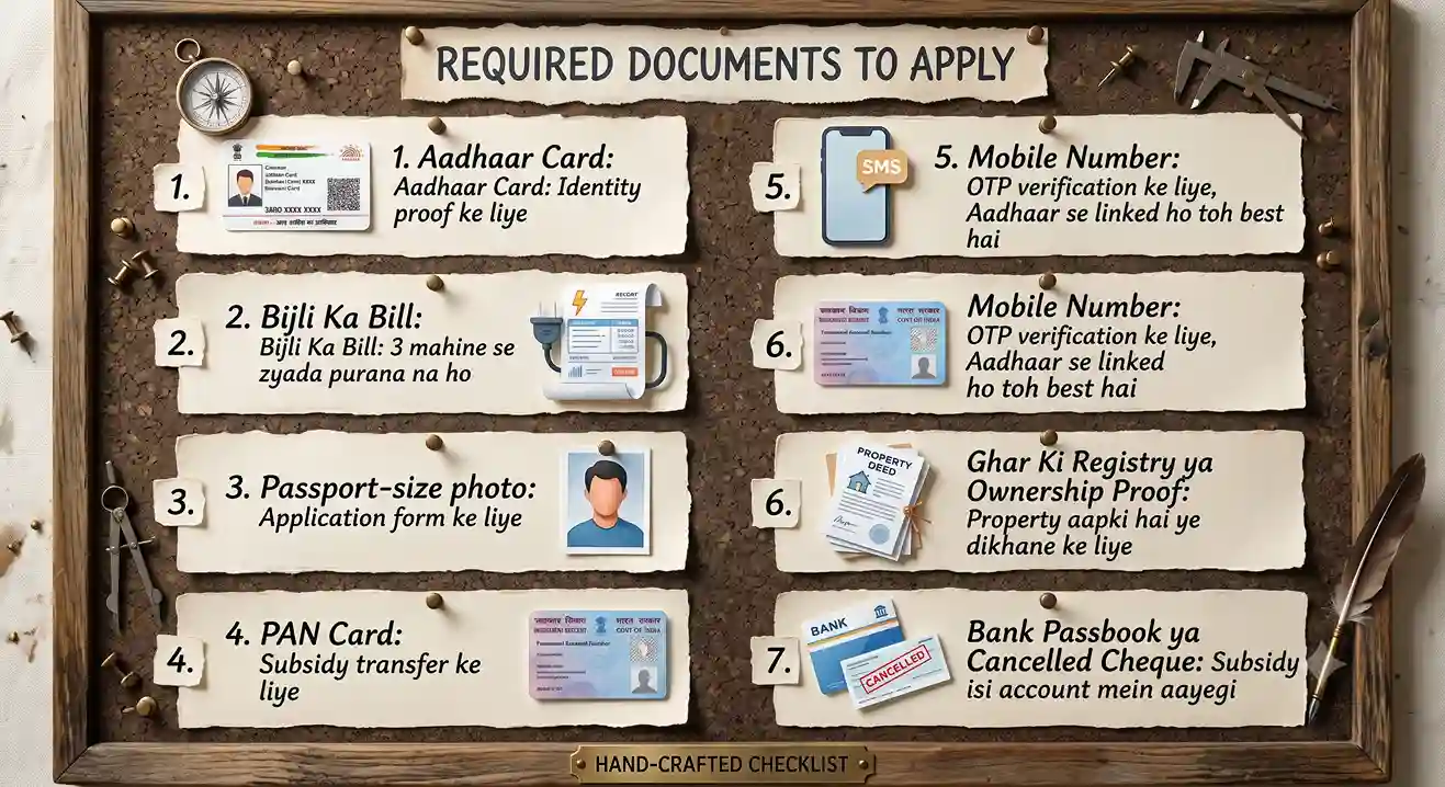 pm surya ghar apply documents